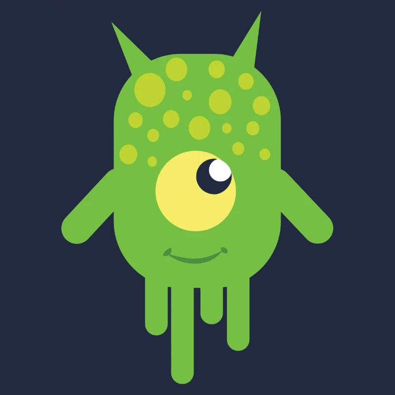 Monstre visqueux vert