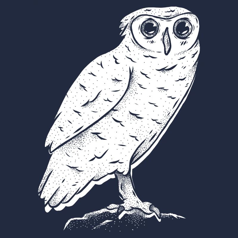 Tier des Waldes Eule gezeichnet
