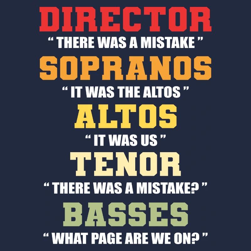 Direktor Sopranos Altos Maestro Geschenk