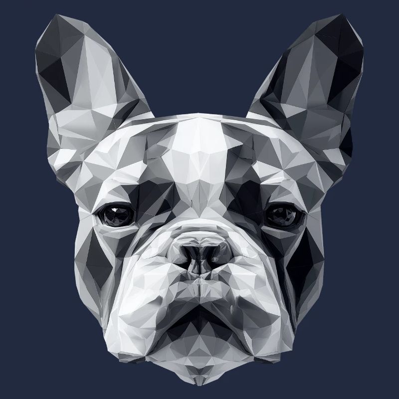 Bouledogue français Low Poly Design