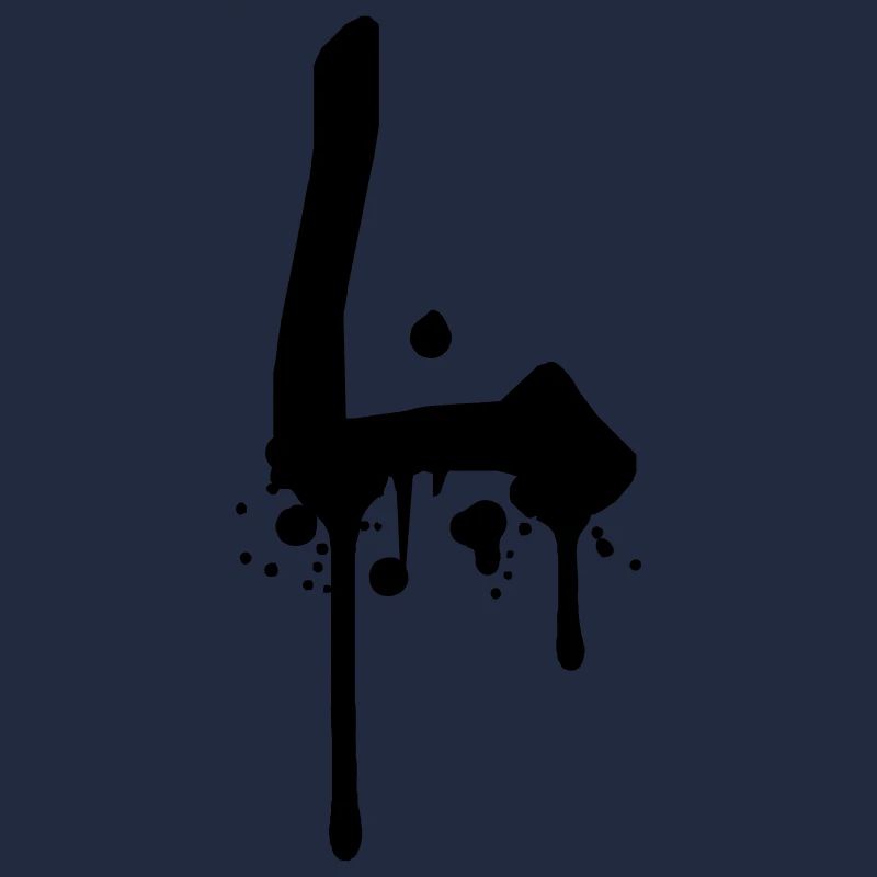 L Graffiti Tropfen Farbklex Spray