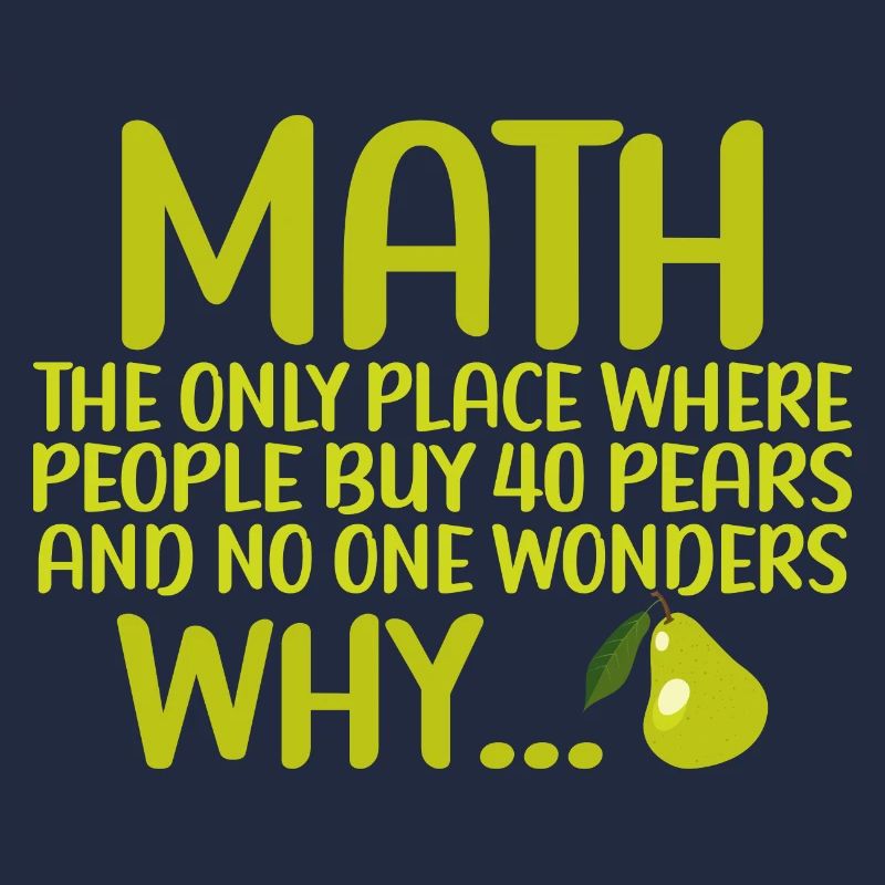 Math And Pears Mathematics Calculation Numbers