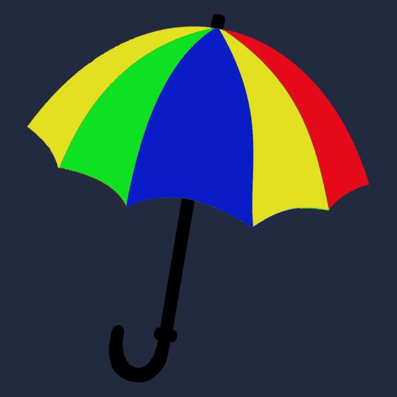 Logo bunter Regenschirm