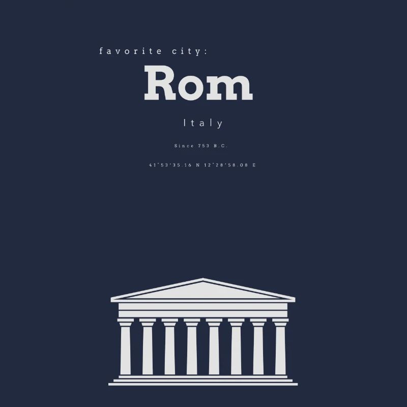 Rome Favorite City Memory Coordinates