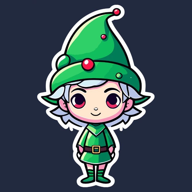 Illustration de Noël elfe