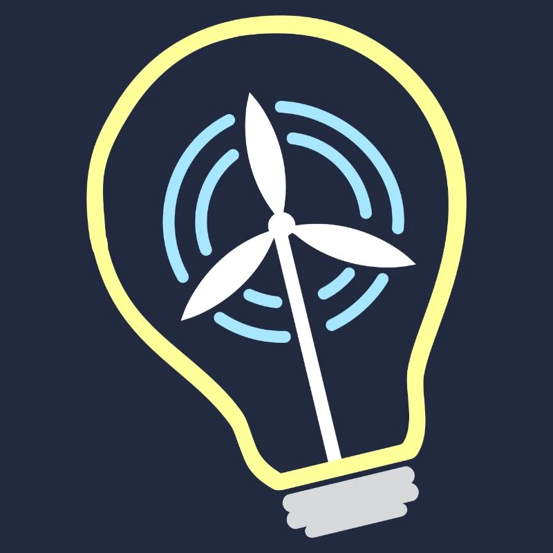 Windmill Wind Renewable Energy Light Bulb Climate