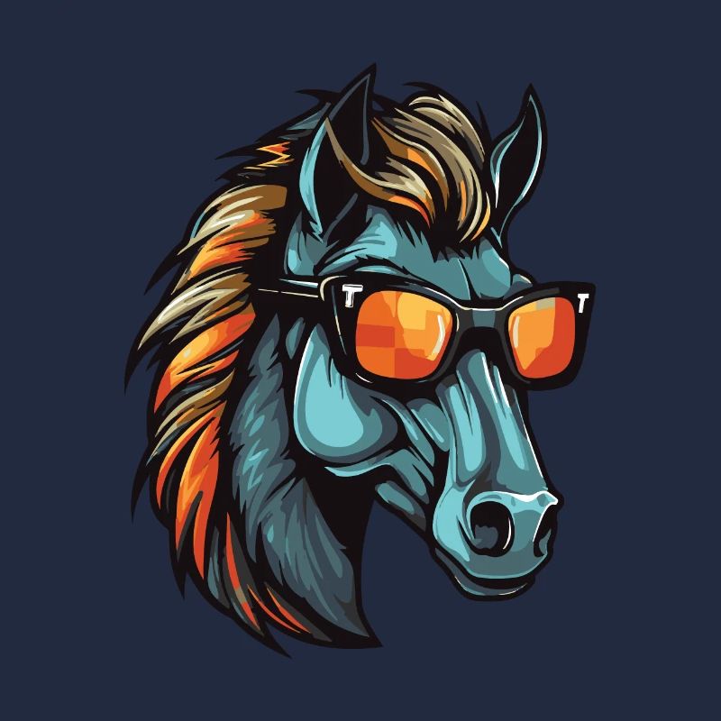 Pferd Cool Kopf Party