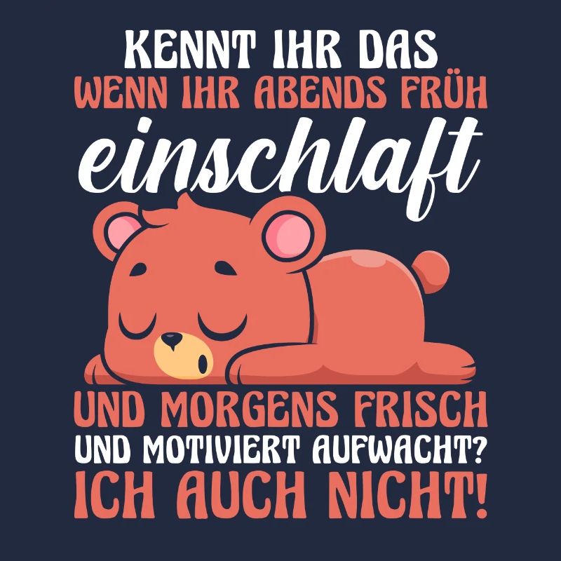 Faulenzer Langschläfer Motivation Bär