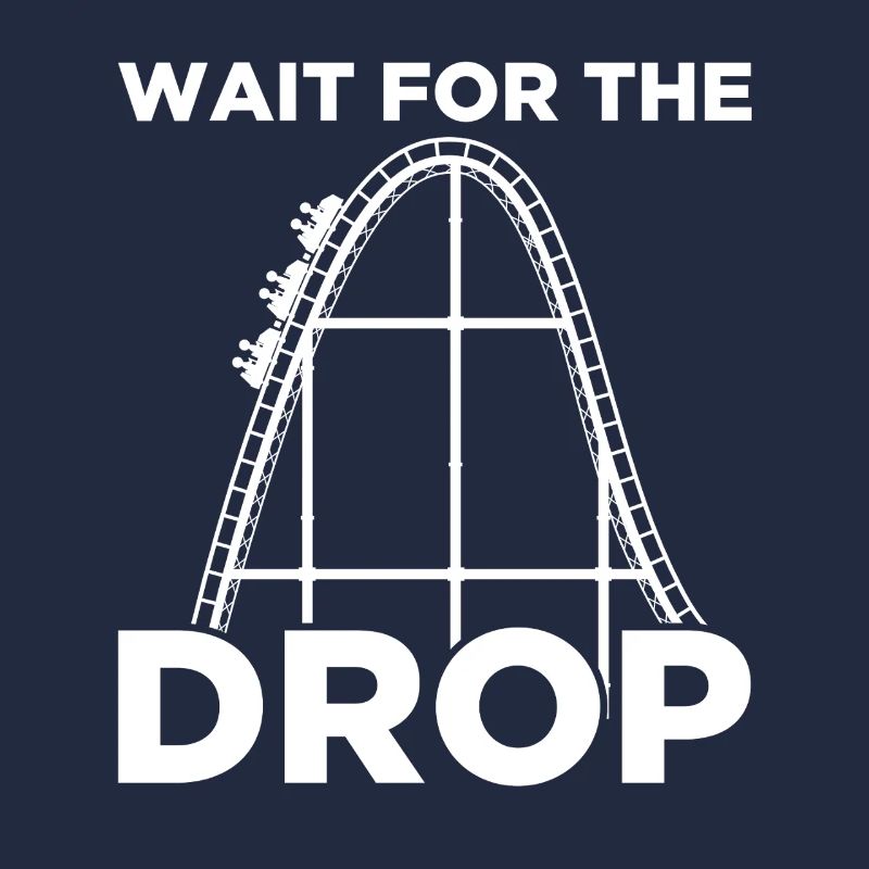 Attendre la chute Rollercoaster Achterbahn
