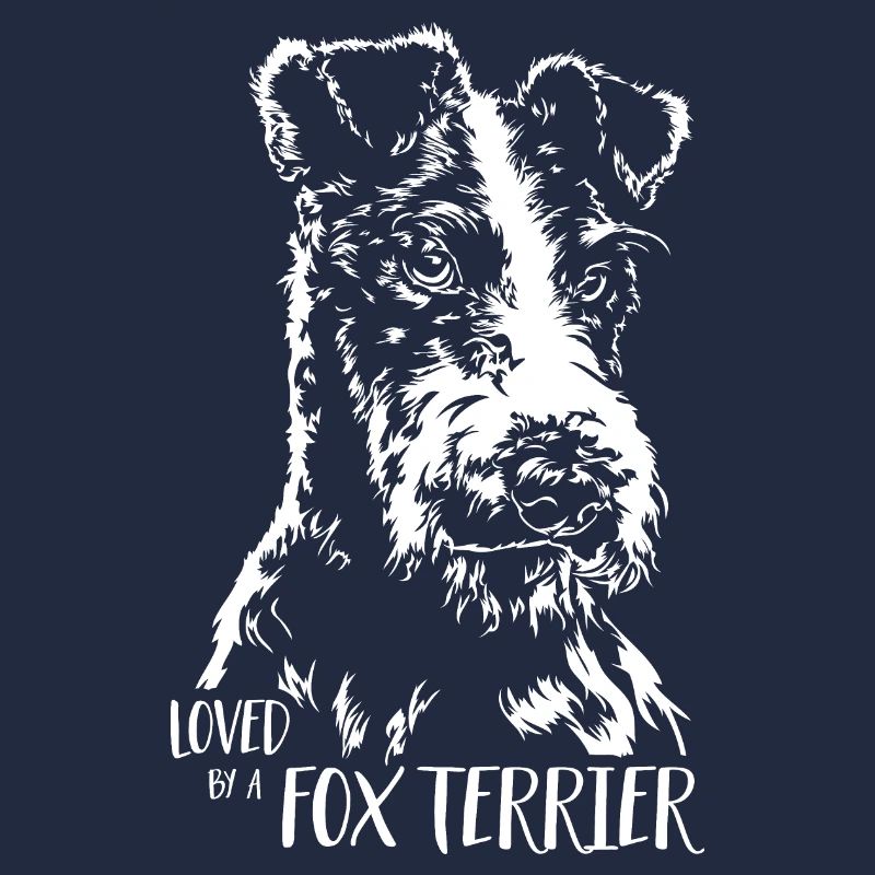 Loved by a Fox Terrier Hundespruch Wilsigns