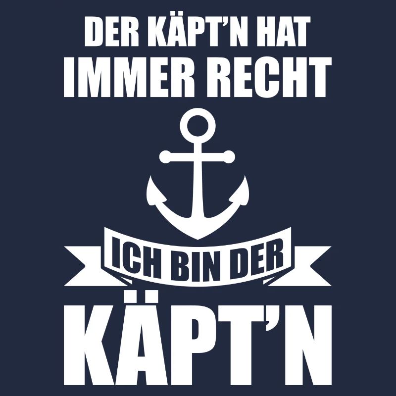 Ich bin der käpt'n Geschenk Boot Segler Segelboot