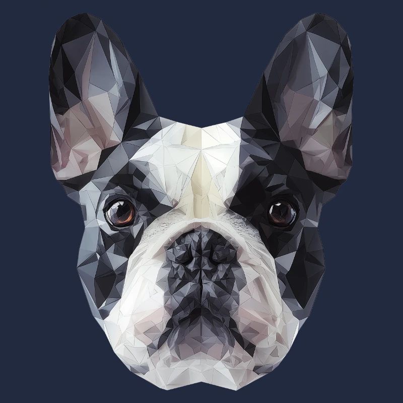 Bouledogue français Low Poly Design