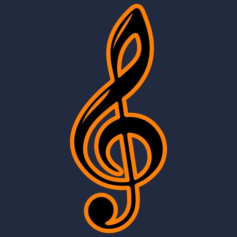 Clé de symbole de notes de musique