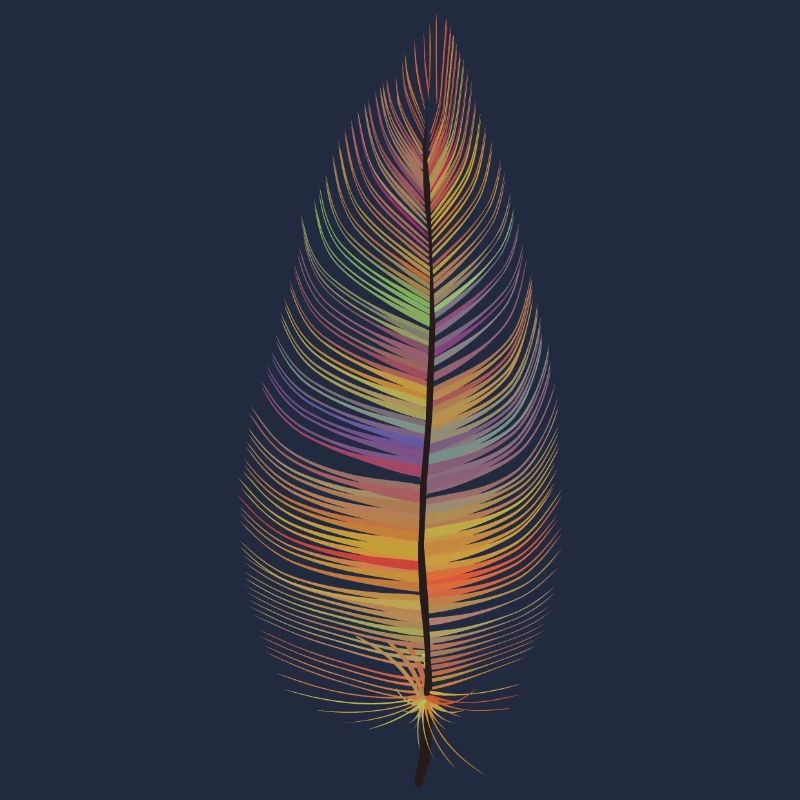 colored feather