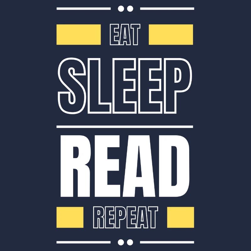 manger dormir lire répéter l’idée cadeau lire le slogan