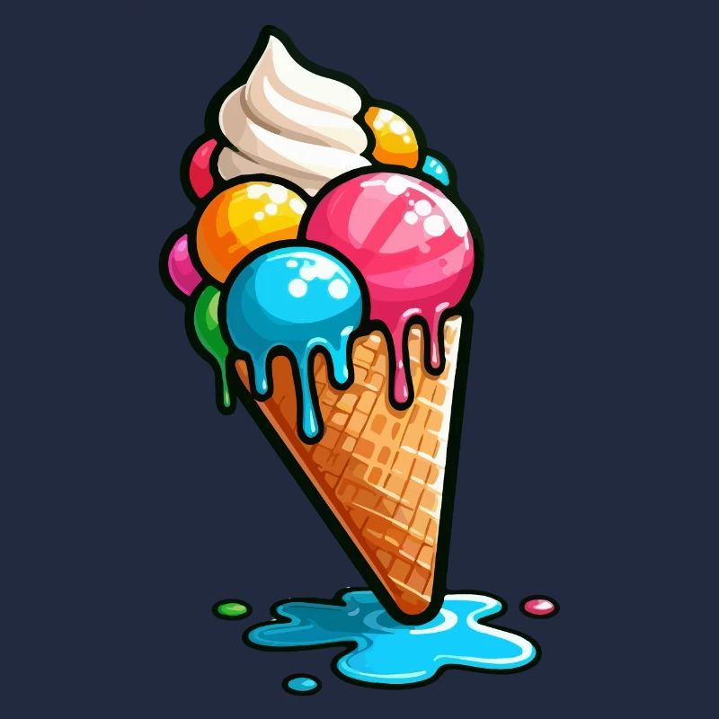Cornets de glace Boules de crème glacée Cornet de crème glacée Crème glacée