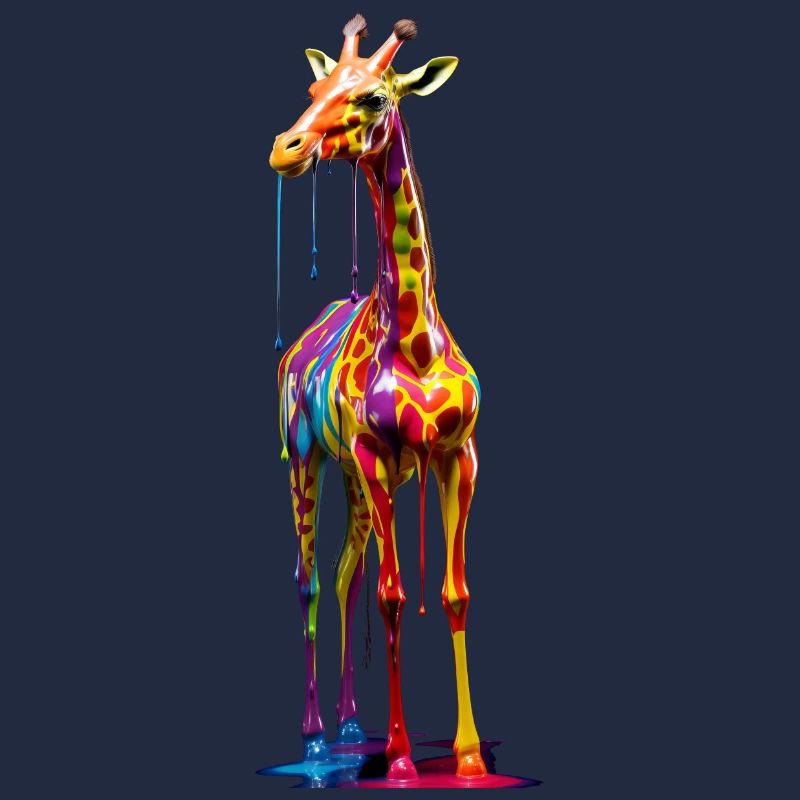 Rainbow Colored Giraffe