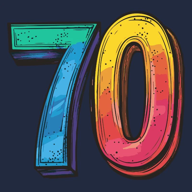 70 Zahl Symbol