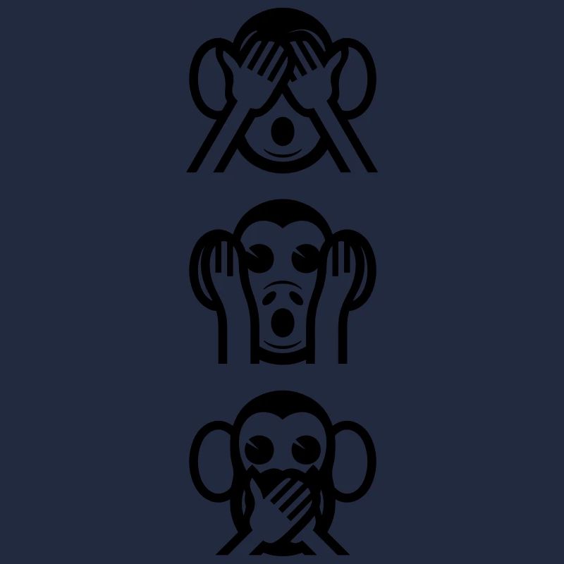 Three Wise Monkeys Vertikale