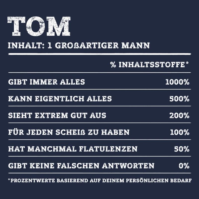 Tom Großer Mann Prénom