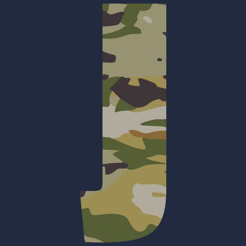 Lettre de camouflage J