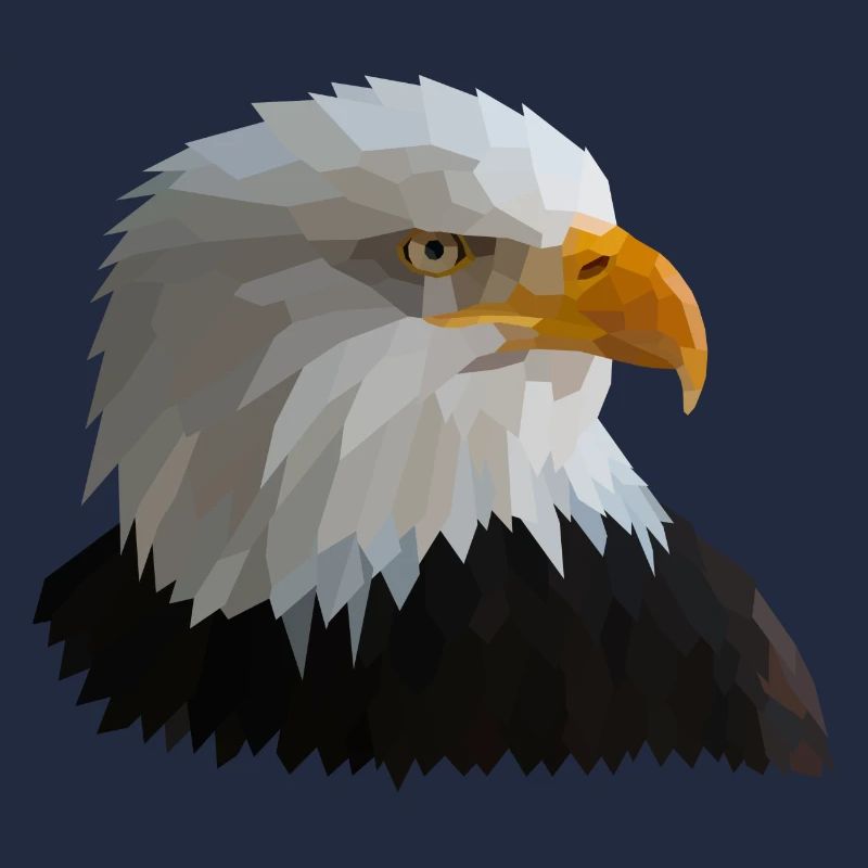 Eagle low poly style