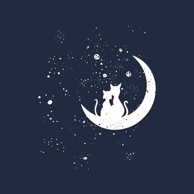 Chat Lune Amour