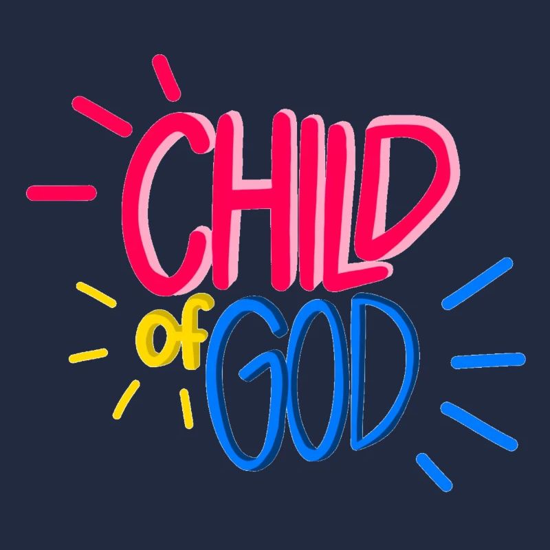 Enfant de Dieu - design chrétien - coloré