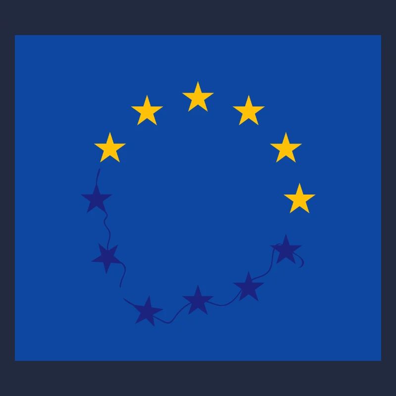 Conception pessimiste du drapeau de l’Union européenne