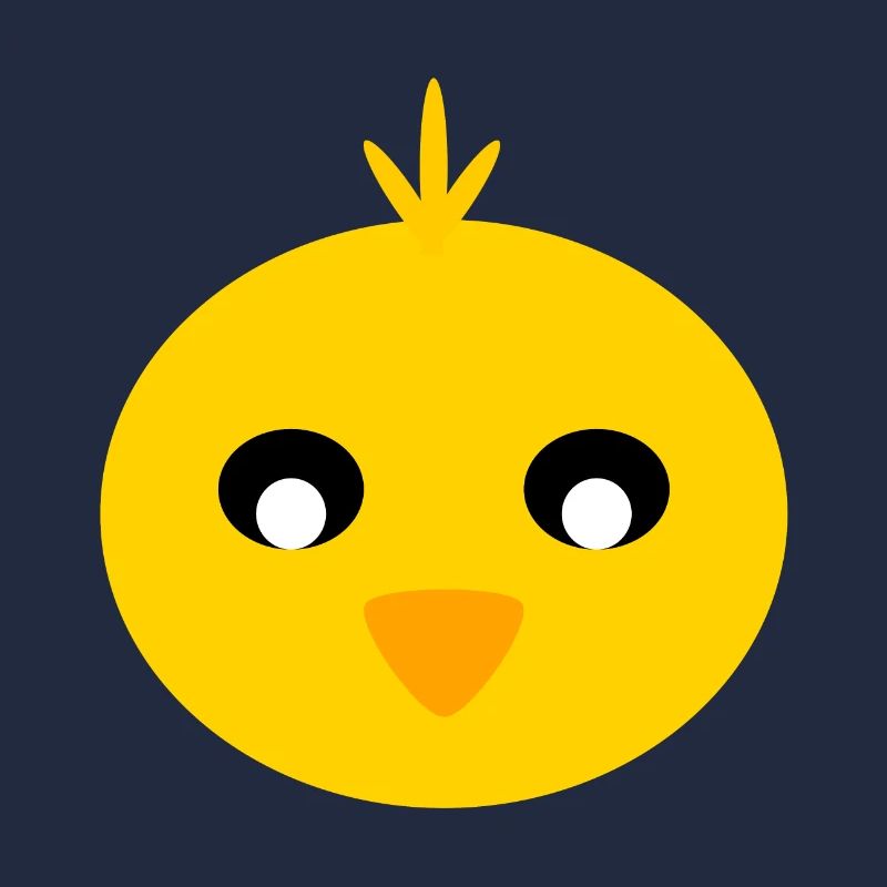 Visage de poussin