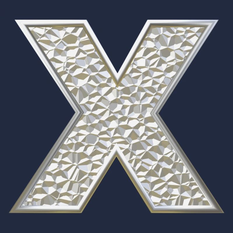 X, lettre, initiale, monogramme,