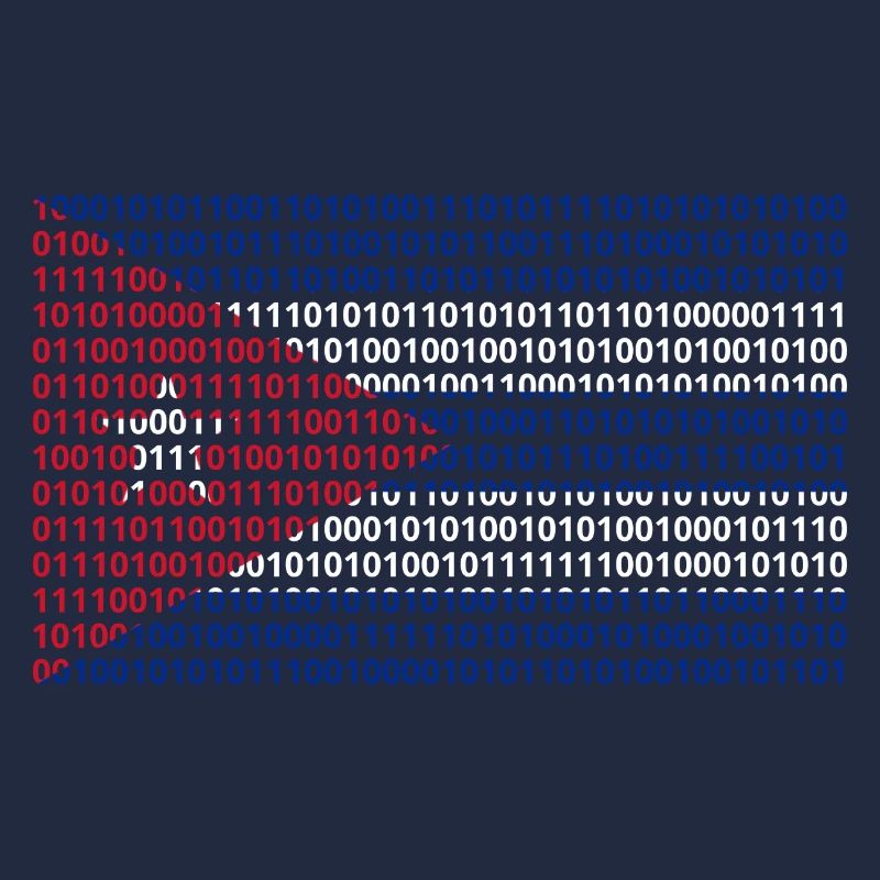 Cuba Flag Binary Code Bit Bytes Binary Computer Science PC