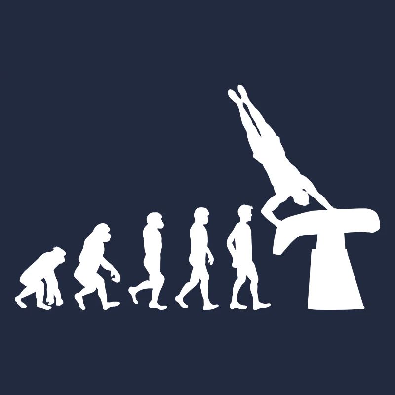 Kunstturnen Voltigier Turner Evolution Funny