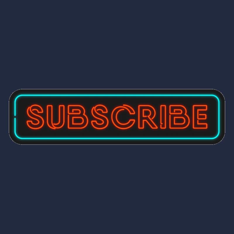 Néon Subscribe Design