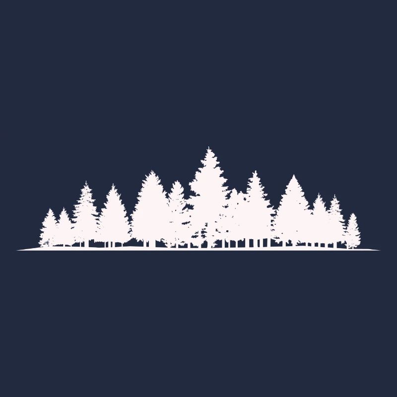 Forest Silhouette Trees
