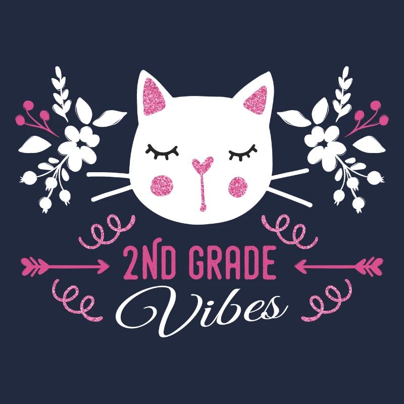2nd grade | Grade Vibes Back to School Cute Cat