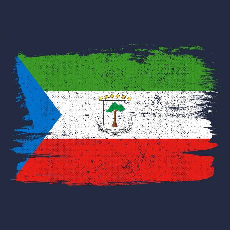 Guinée équatoriale drapeau drapeau paix Vintage