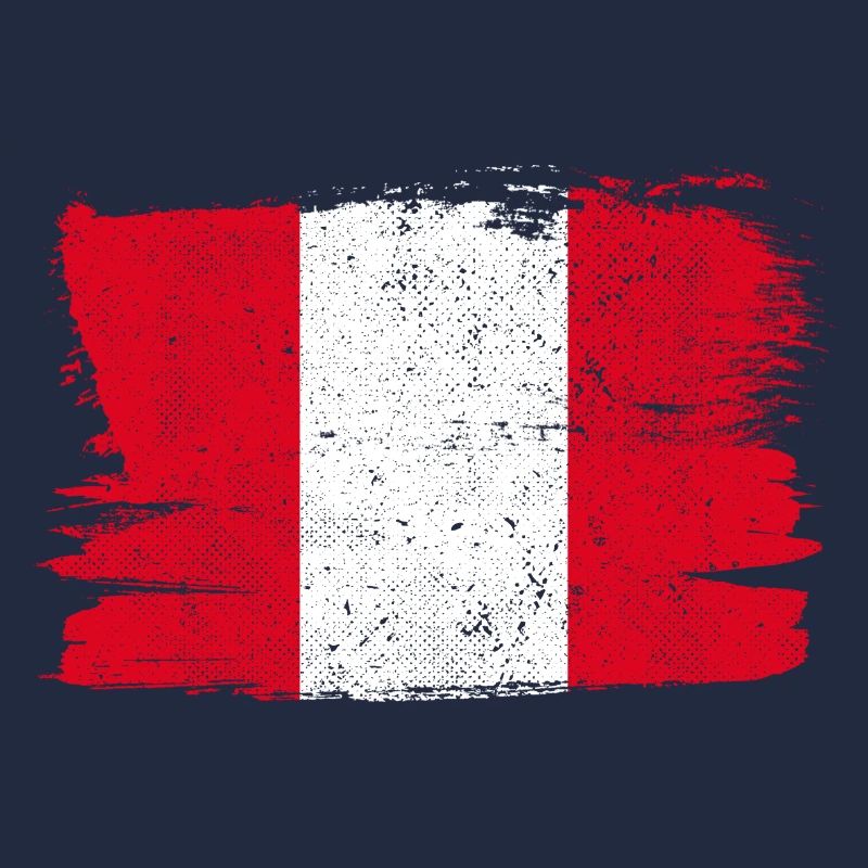 Pérou drapeau drapeau paix Vintage