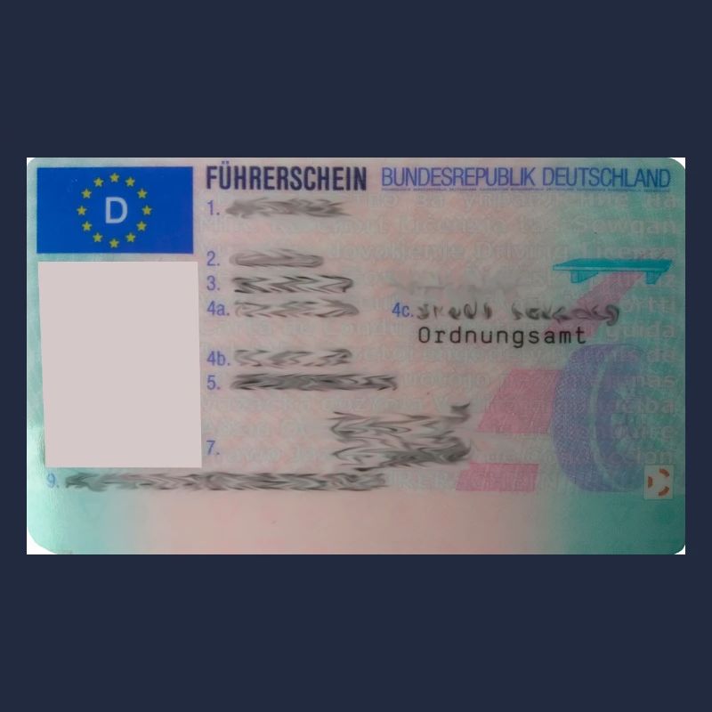 Driver's license front