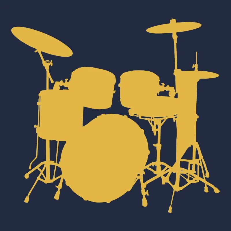 Batteur de Pop Art. Kit de percussions Cadeaux Rock 'N' Roll