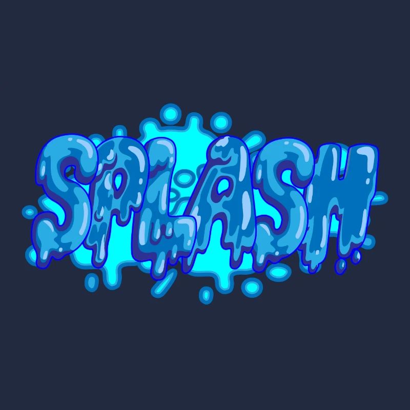 Splash Graffiti Schriftzug