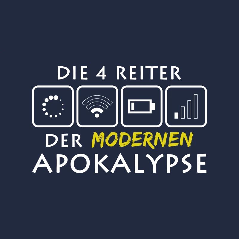 Nerd Reiter Apokalypse I Computer WLAN Akku