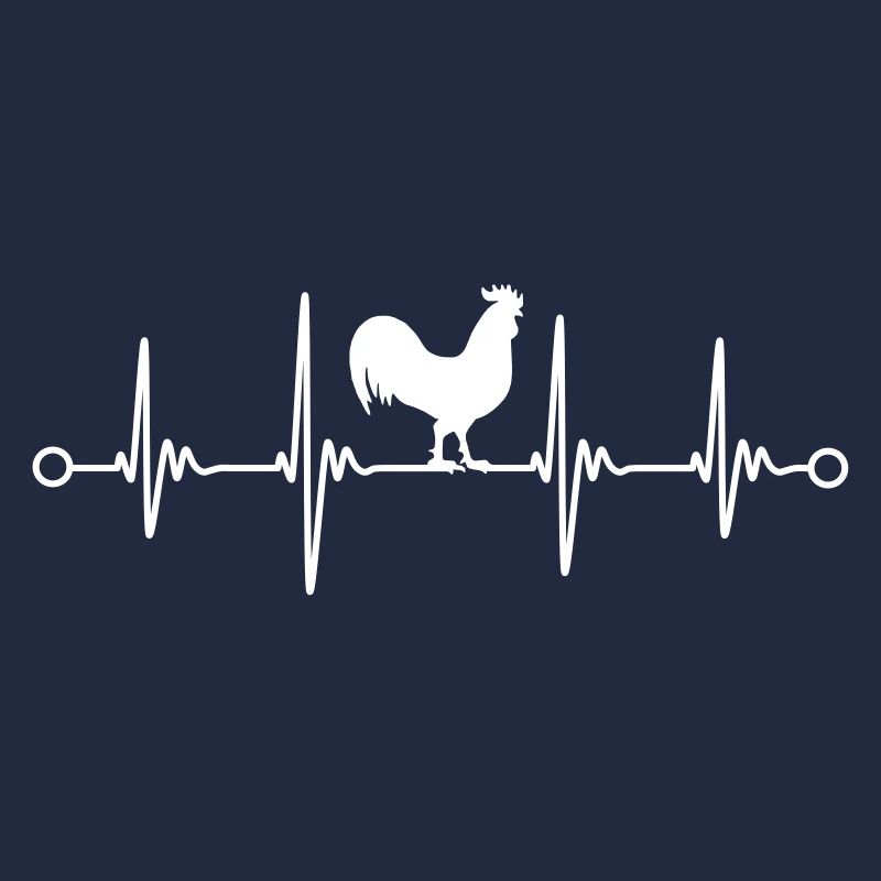 Conception de vecteur d'impulsion d'électrocardiogramme de poulets de coq de ferme