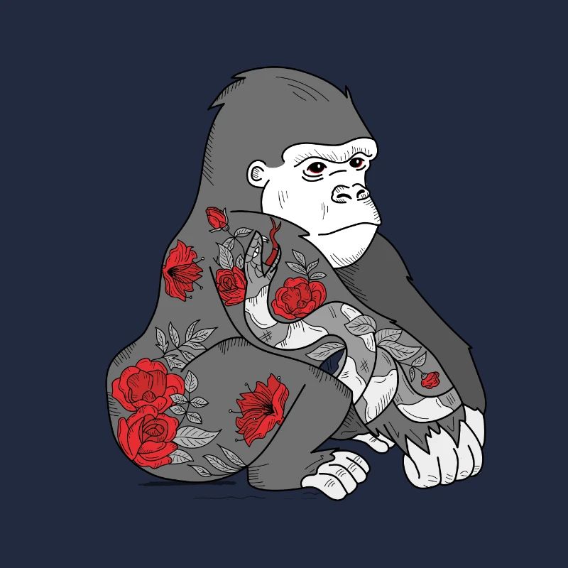 Gorilla - Körper Kunst Design