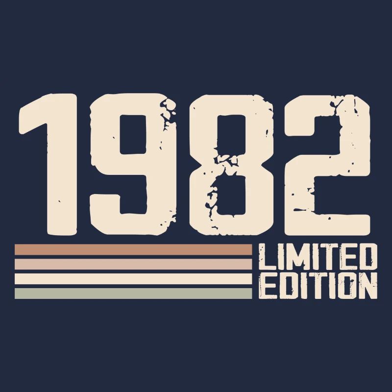 1982 Millésime 1982 Anniversaire 1982 Rétro 1982