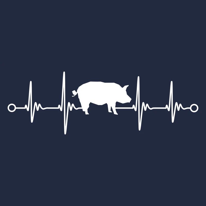 Pig Pig ECG Design Funny Gift Idea