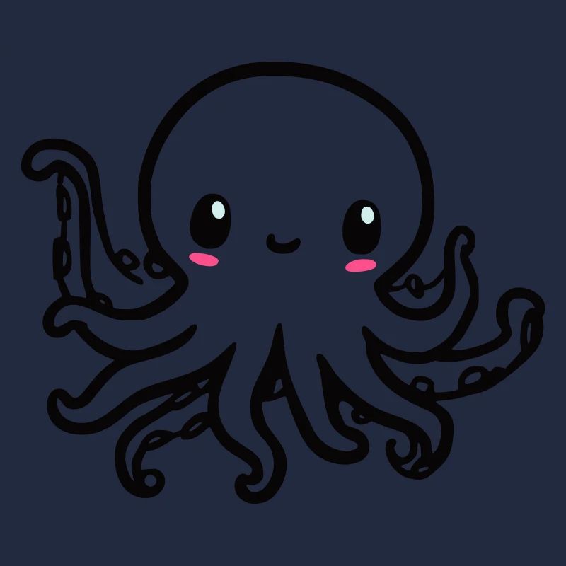 Mignon poulpe Kawaii