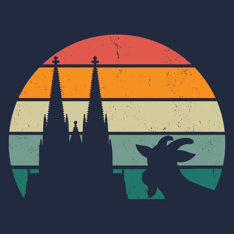 Cologne, ma ville ! Avec cathédrale, soleil et chèvre