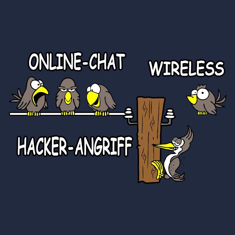 Online Chat wireless Hacker Angriff