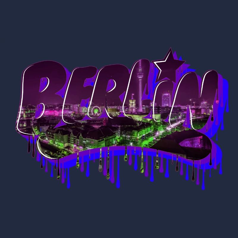 Lettrage de graffiti de Berlin